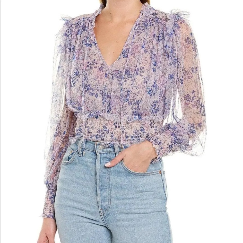Free People Floral Blouse 🌸